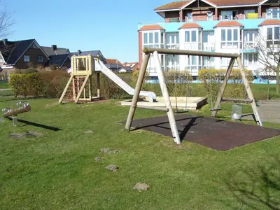 Ein Kinderspielbereich in der Unterkunft Wellness-Ferienwohnung Strandperle