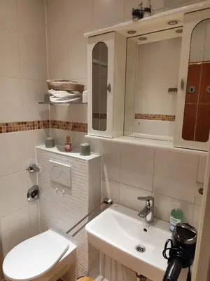 Ein Badezimmer in der Unterkunft Wellness-Ferienwohnung Strandperle