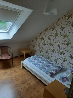 Ein Bett oder Betten in einem Zimmer der Unterkunft Zimmer Lummerland