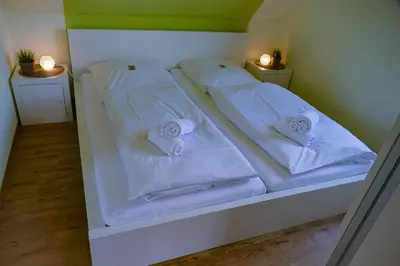 Ein Bett oder Betten in einem Zimmer der Unterkunft Flockengrund B86B
