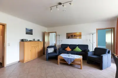 Ein Sitzbereich in der Unterkunft Haus Luv und Lee Wohnung 26