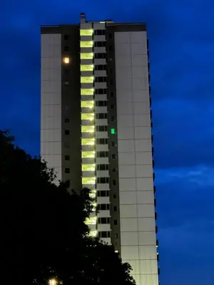 Das Gebäude in dem sich die Ferienwohnung befindet