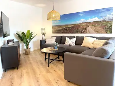 Ein Sitzbereich in der Unterkunft Haus Nordseebrandung FeWo 8