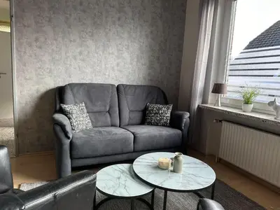 Ein Sitzbereich in der Unterkunft Haus Sonneneck 2