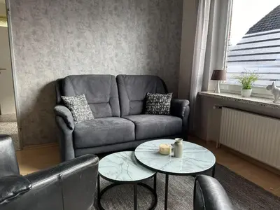 Ein Sitzbereich in der Unterkunft Haus Sonneneck 2