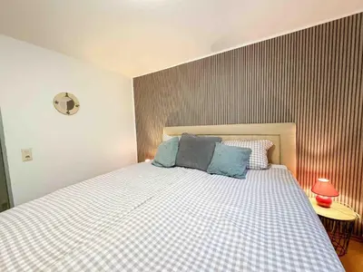 Ein Bett oder Betten in einem Zimmer der Unterkunft Haus Sonneneck 3