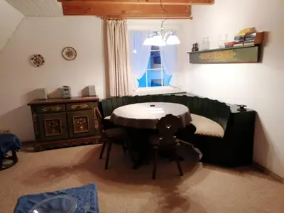 Ein Sitzbereich in der Unterkunft Kampweg 1 Wohnung 2