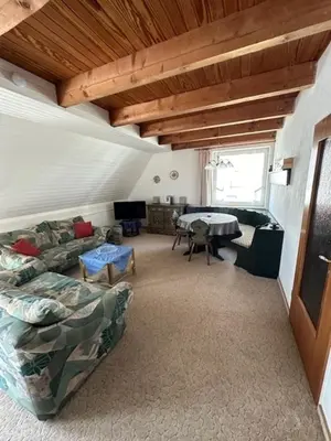 Ein Sitzbereich in der Unterkunft Kampweg 1 Wohnung 2