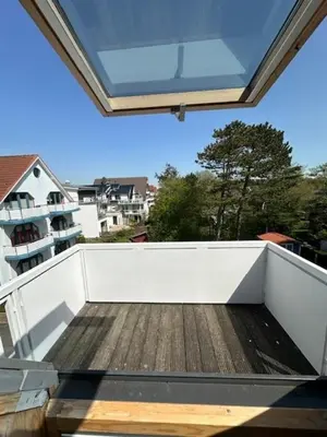 Ein Balkon oder eine Terrasse in der Unterkunft Kampweg 1 Wohnung 2