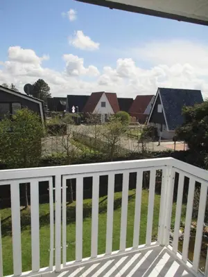 Ein Balkon oder eine Terrasse in der Unterkunft Kampweg 1 Wohnung 1