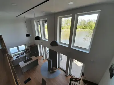 TV/Unterhaltungsangebot in der Unterkunft Exklusives Haus am See