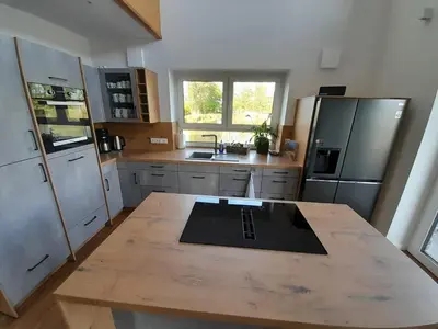 Küche/Küchenzeile in der Unterkunft Exklusives Haus am See