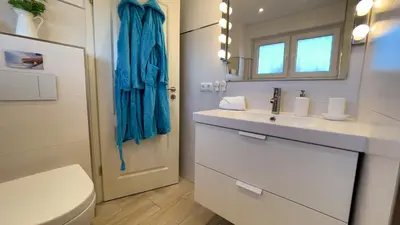 Ein Badezimmer in der Unterkunft Watt´n Traum Wohnung 2