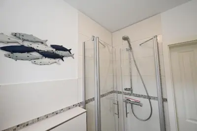 Ein Badezimmer in der Unterkunft Nordseestube