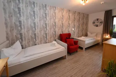 Ein Bett oder Betten in einem Zimmer der Unterkunft Westgatt