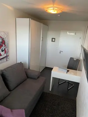 Ein Sitzbereich in der Unterkunft de Sülvermöw