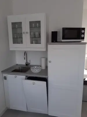Küche/Küchenzeile in der Unterkunft Seepferdchen - a43543