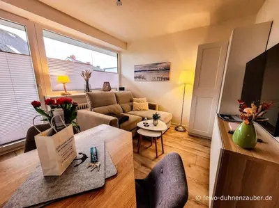TV/Unterhaltungsangebot in der Unterkunft Ferienwohnung Duhnenzauber in Cuxhaven Duhnen