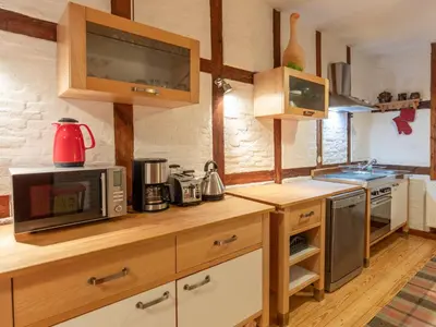 Küche/Küchenzeile in der Unterkunft Holiday Home Gut Hörne-1 by Interhome