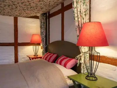 Ein Bett oder Betten in einem Zimmer der Unterkunft Holiday Home Gut Hörne-1 by Interhome