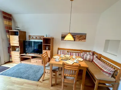 TV/Unterhaltungsangebot in der Unterkunft Ferienhaus Blinkfüür Duhnen