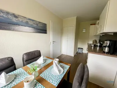 Küche/Küchenzeile in der Unterkunft Landhaus Rosenhof Wohnung 1