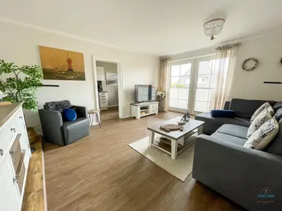 Ein Sitzbereich in der Unterkunft Landhaus Rosenhof Wohnung 5