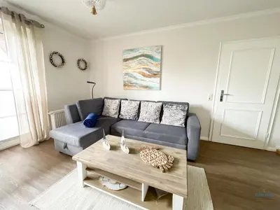 Ein Sitzbereich in der Unterkunft Landhaus Rosenhof Wohnung 5