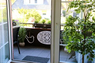 Ein Balkon oder eine Terrasse in der Unterkunft Landhaus Rosenhof Wohnung 5