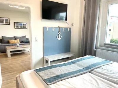 Ein Bett oder Betten in einem Zimmer der Unterkunft Seaside 53 FeWo 6