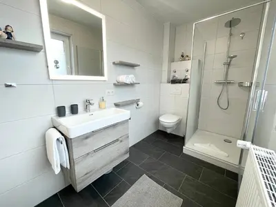 Ein Badezimmer in der Unterkunft Seaside 53 FeWo 6
