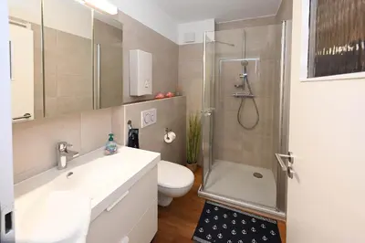 Ein Badezimmer in der Unterkunft Ankerherz