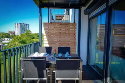 Ein Balkon oder eine Terrasse in der Unterkunft Haus Seaside 53 SEA4