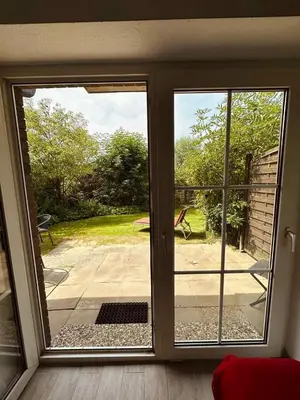 Ein Garten an der Unterkunft Sanja - Ferienwohnung im Friesenhof