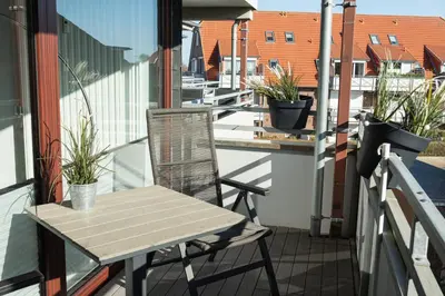 Ein Balkon oder eine Terrasse in der Unterkunft Apartment MeerZeit