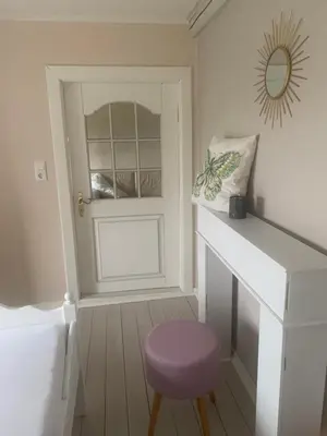 Ein Bett oder Betten in einem Zimmer der Unterkunft Deichlust
