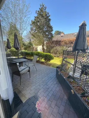 Ein allgemeiner Bergblick oder ein Berglick von der Ferienwohnung aus
