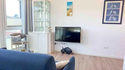 TV/Unterhaltungsangebot in der Unterkunft Elegantes Apartment Ankerplatz Duhnen