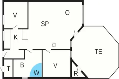 Grundriss der Unterkunft 4 person holiday home in Otterndorf