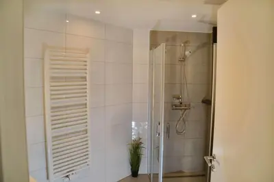 Ein Badezimmer in der Unterkunft Meeresleuchten Duhnen-Entrée 8