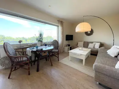 Ein Sitzbereich in der Unterkunft Apartmenthaus Frauenpreiss FeWo 308