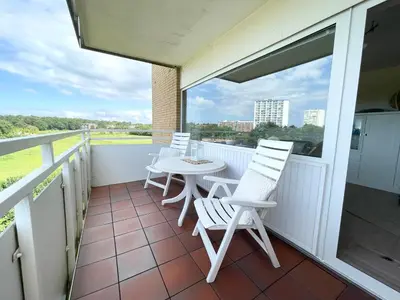 Ein Balkon oder eine Terrasse in der Unterkunft Apartmenthaus Frauenpreiss FeWo 308