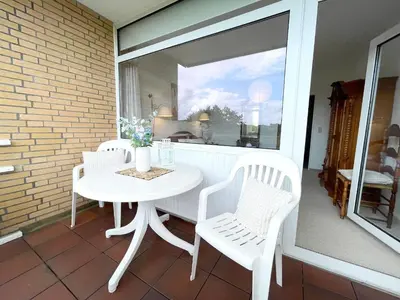 Ein Balkon oder eine Terrasse in der Unterkunft Apartmenthaus Frauenpreiss FeWo 308