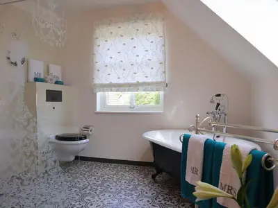 Ein Badezimmer in der Unterkunft Hus Hinrichsen