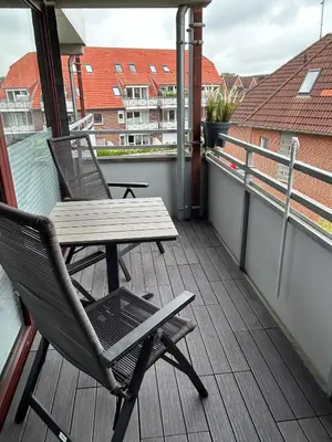 Ein Balkon oder eine Terrasse in der Unterkunft Apartment MeerZeit Wohnung 207