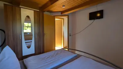 Ein Bett oder Betten in einem Zimmer der Unterkunft Ferienwohnung Sonja