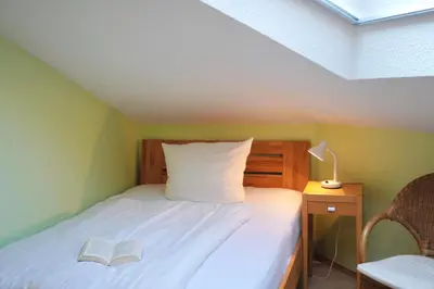 Ein Bett oder Betten in einem Zimmer der Unterkunft Ferienhaus Bach