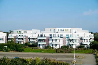 Das Gebäude in dem sich die Ferienwohnung befindet