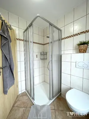 Ein Badezimmer in der Unterkunft Villa Seestern