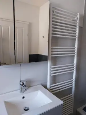 Ein Badezimmer in der Unterkunft Ferienwohnung Schnelzer